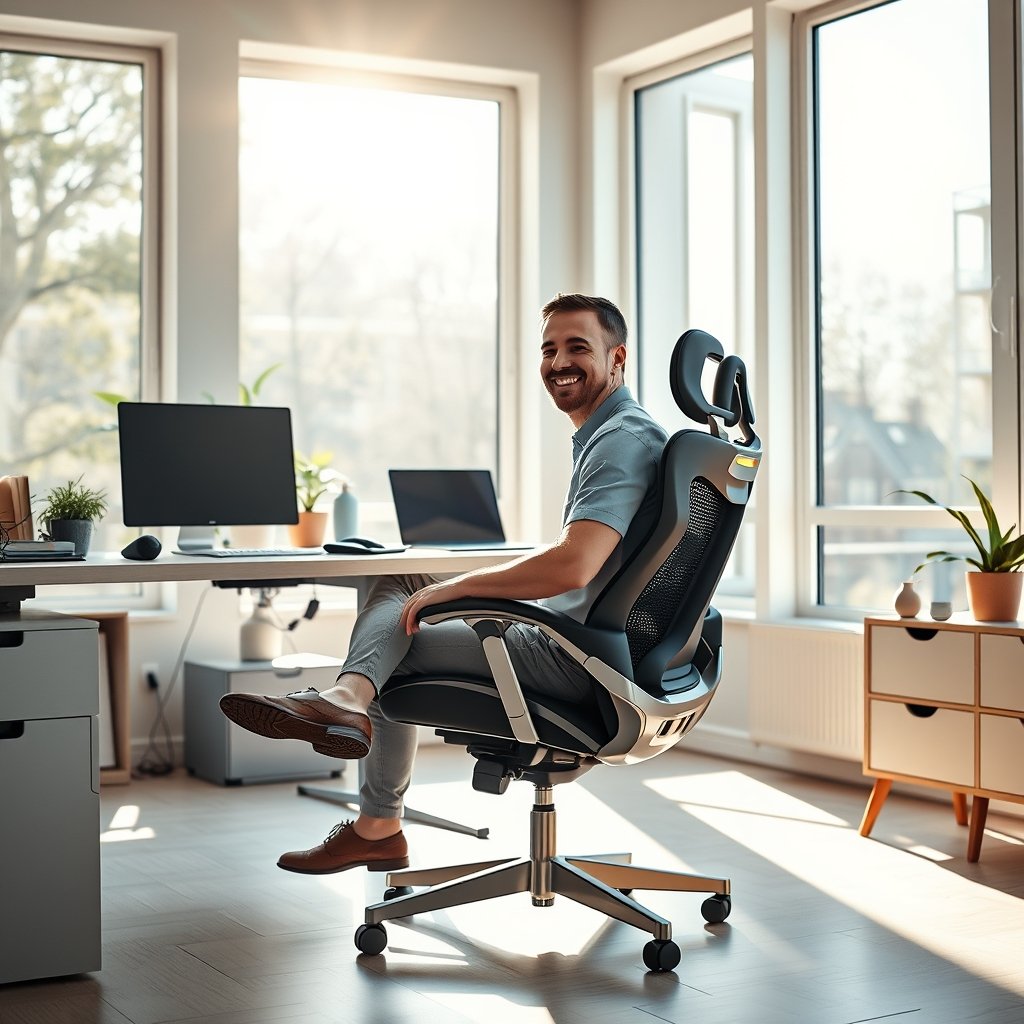 AI-powered ergonomic chair - Illustration 2