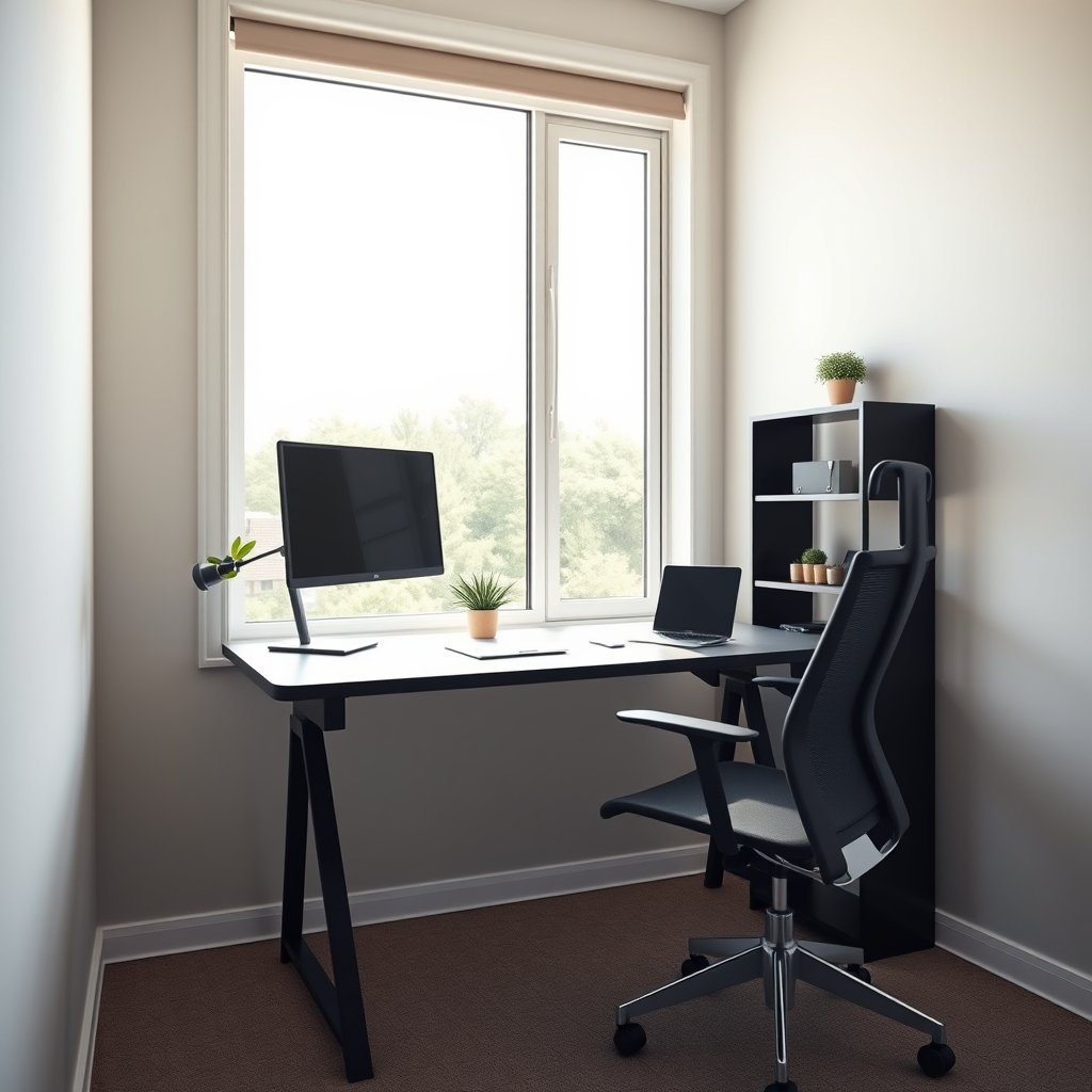 computer desk product view