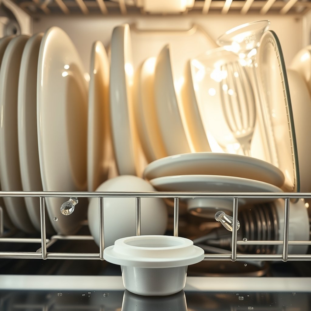 dishwasher pods in action