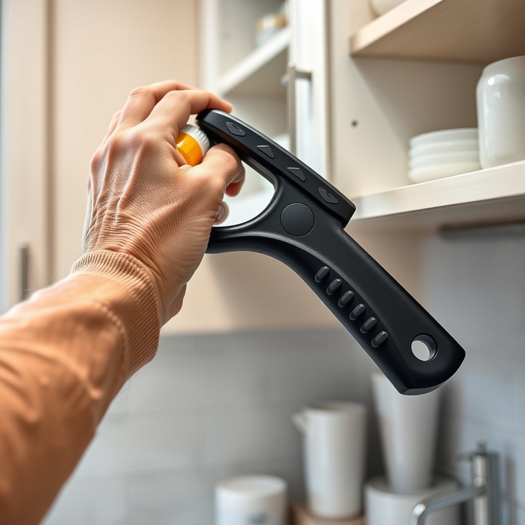 reacher grabber in action