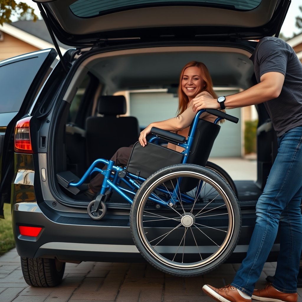 lightweight wheelchair in action