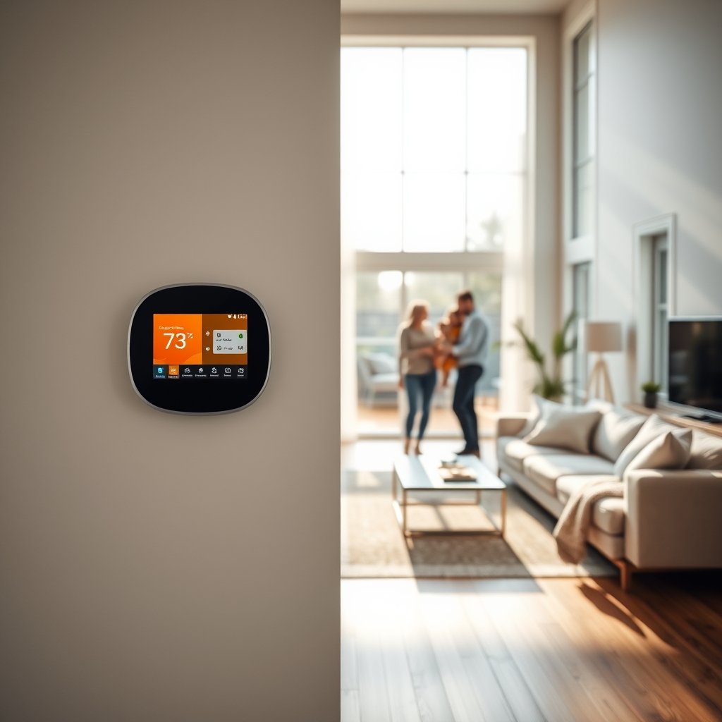 smart thermostat product view