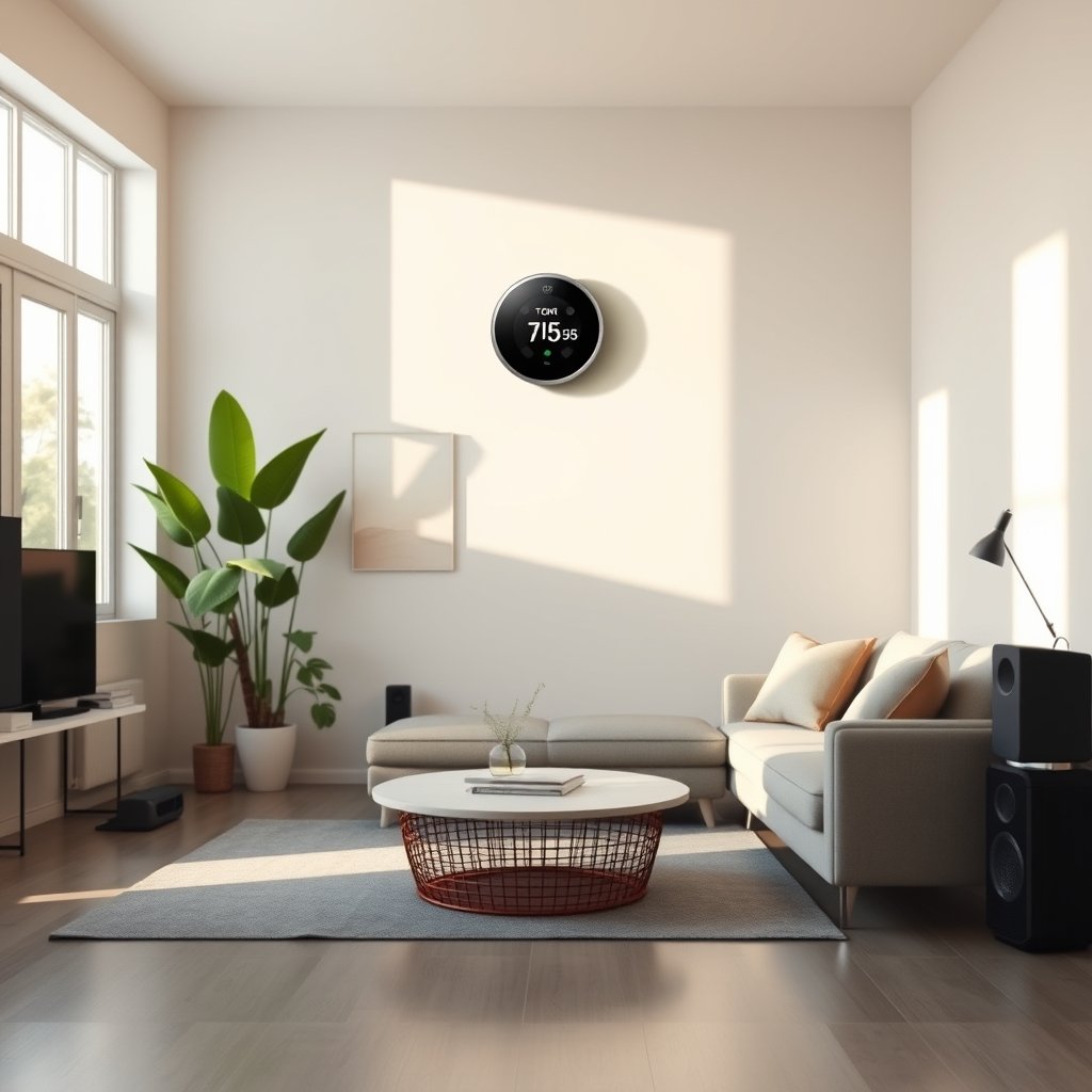 smart thermostat product view