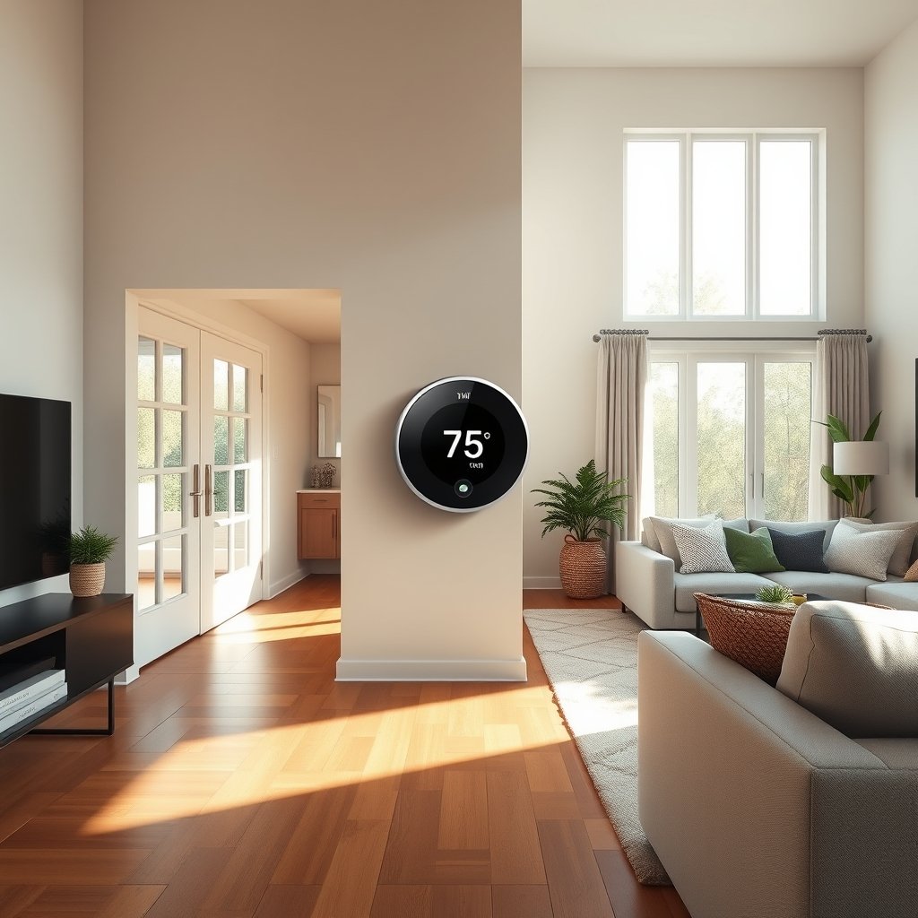 smart thermostat product view