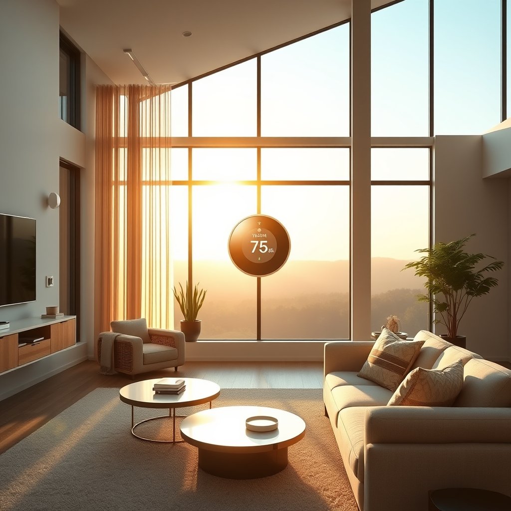 smart thermostat product view