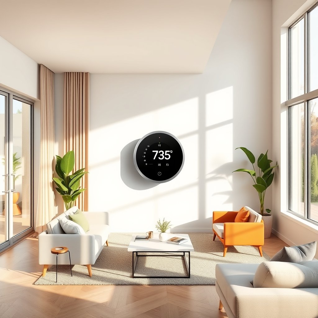 smart thermostat product view
