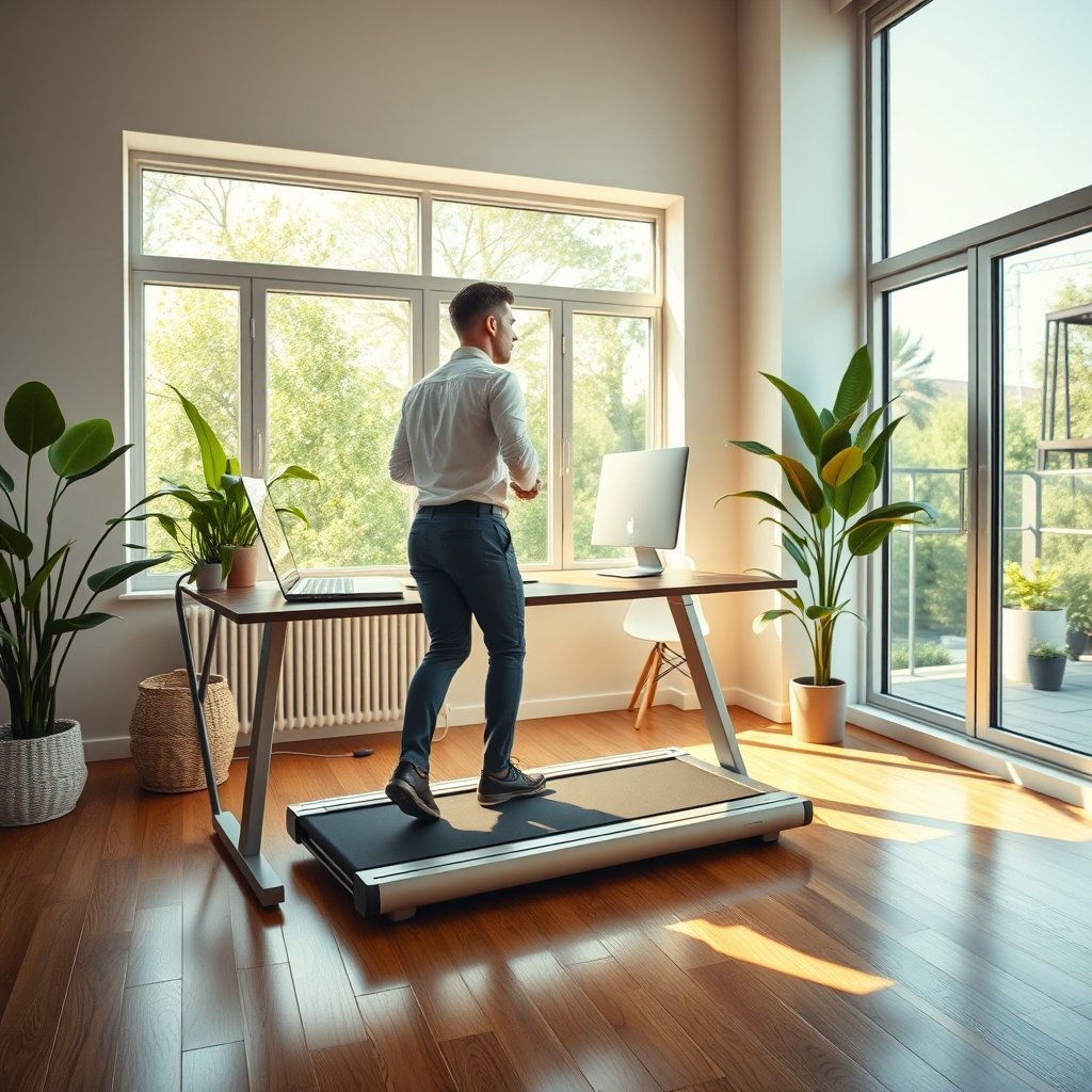 under desk treadmill - Illustration 1
