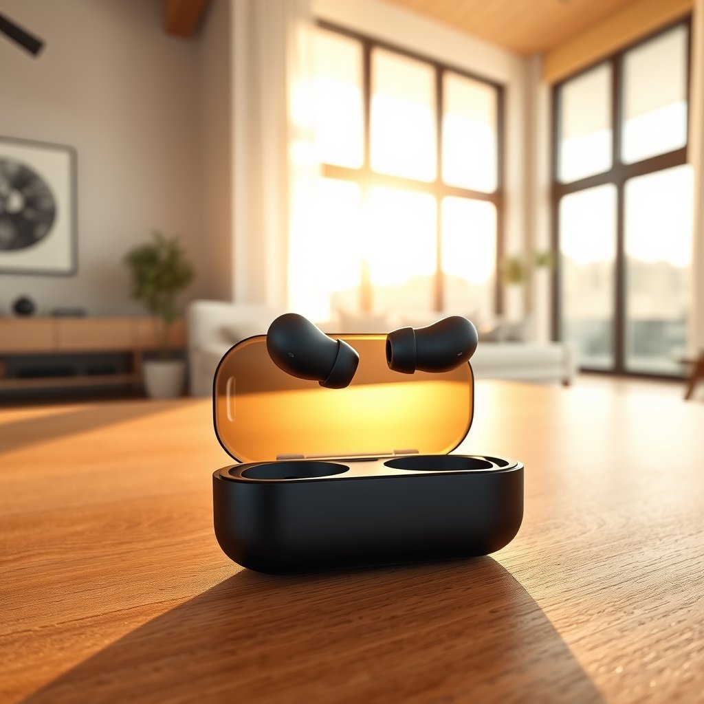 wireless earbuds product view