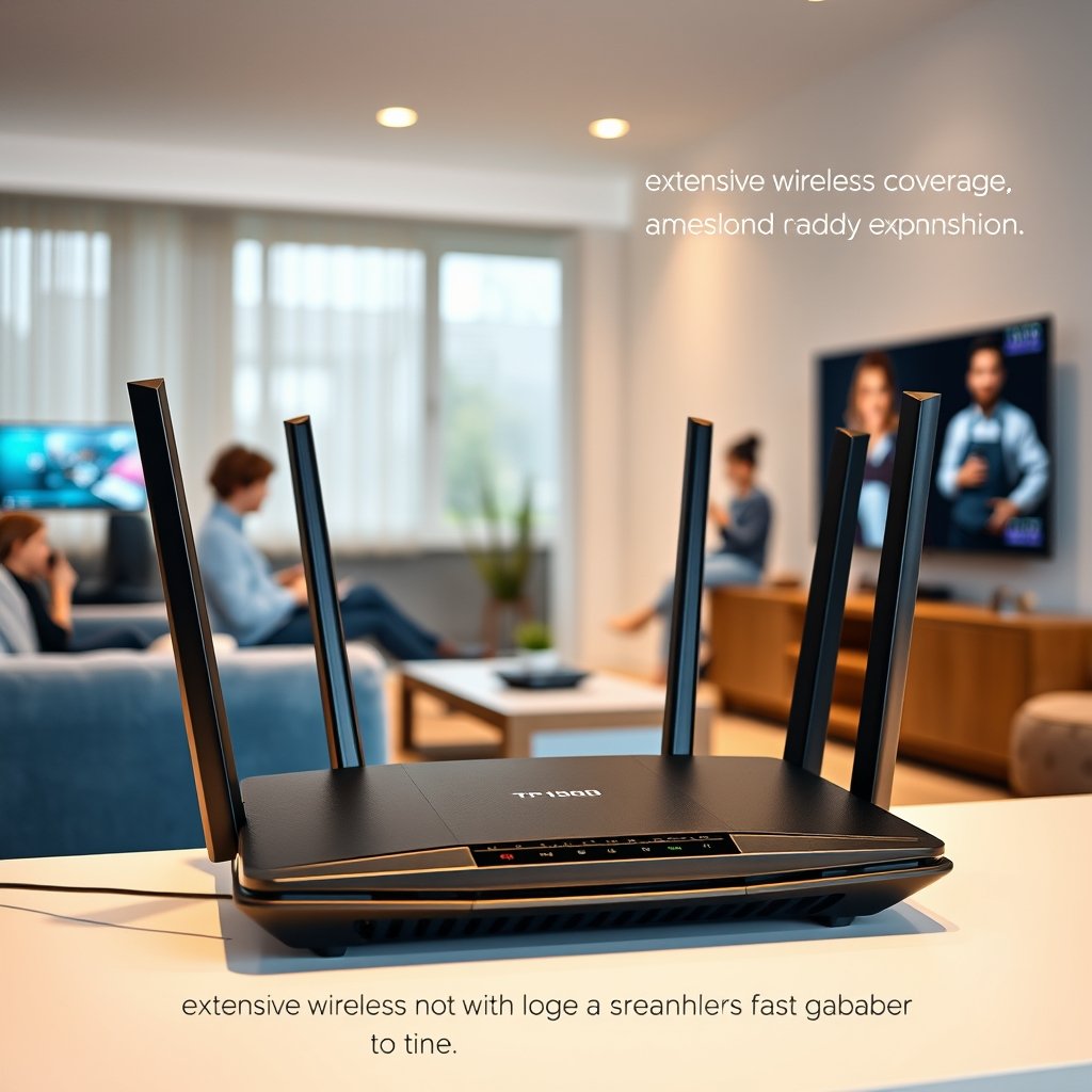 wifi router in action