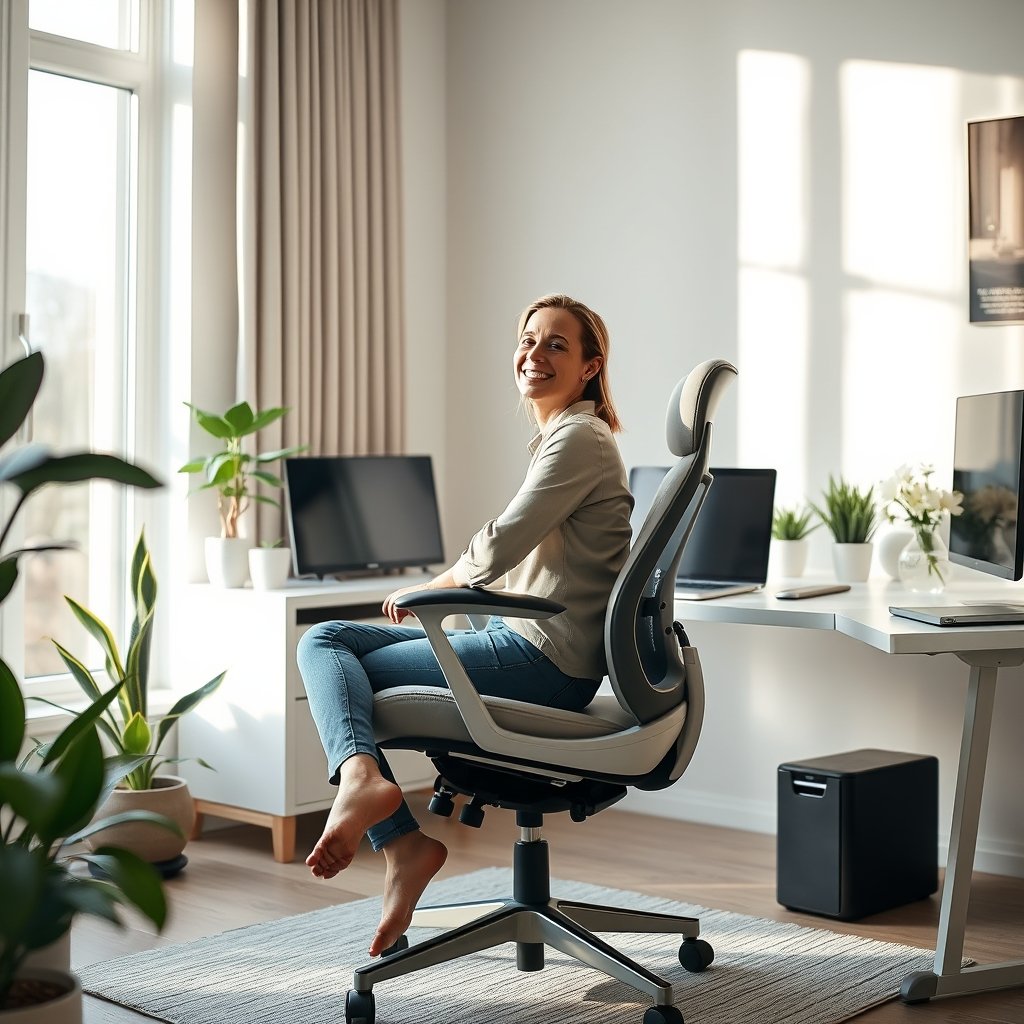 AI posture correction chair
