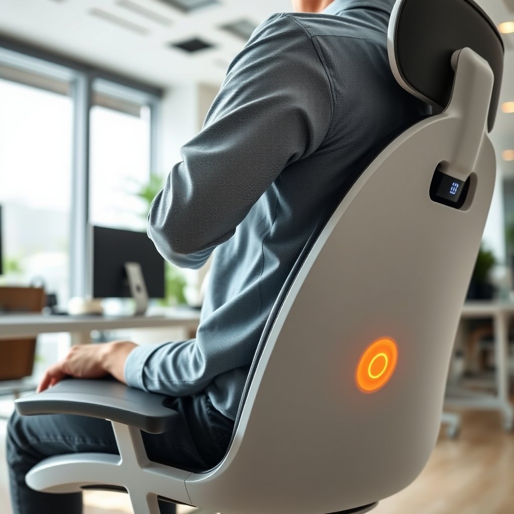 AI posture correction chair - Illustration 2
