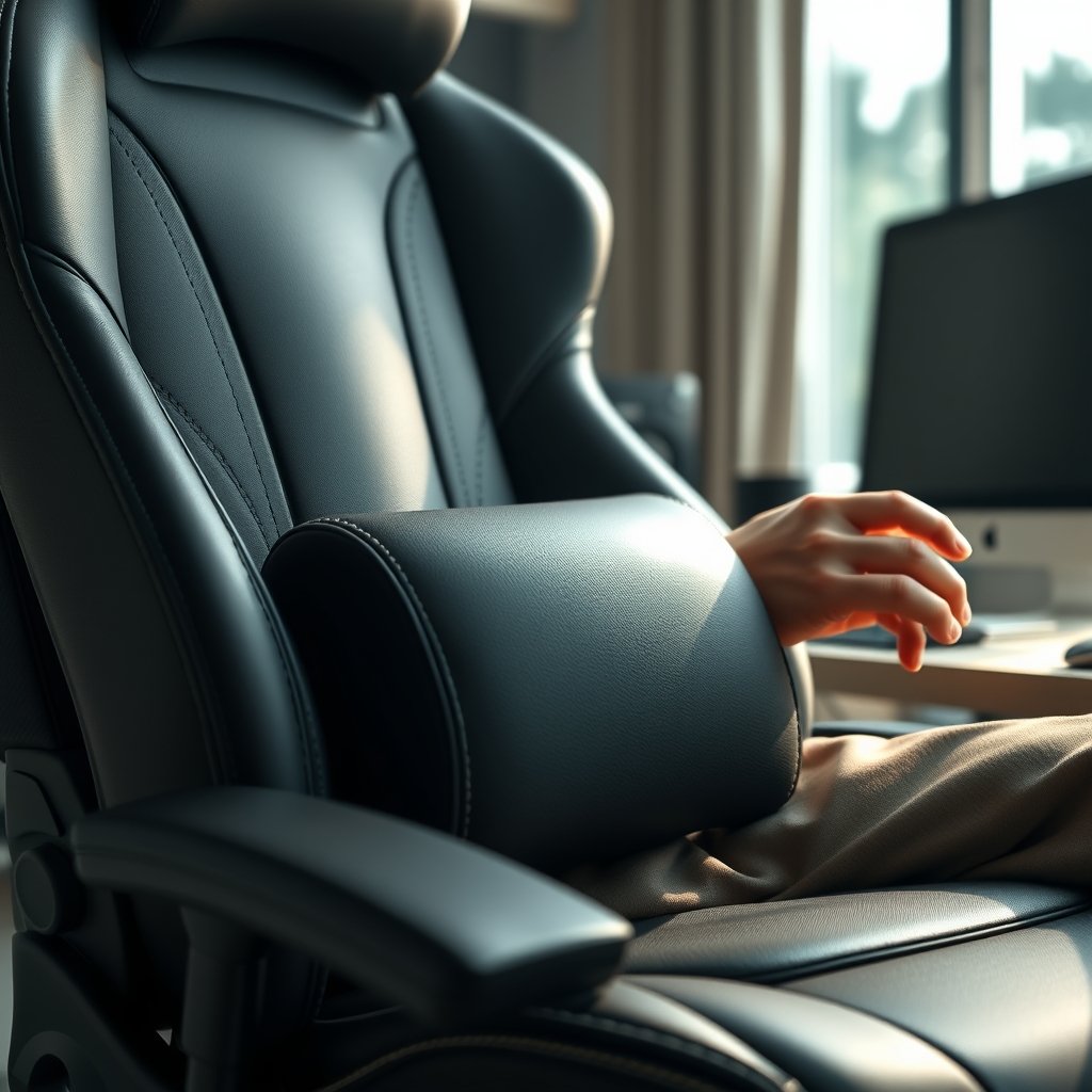 gaming chair in action