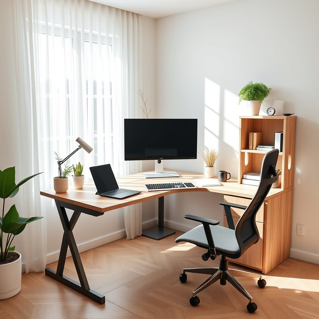 corner desk product view