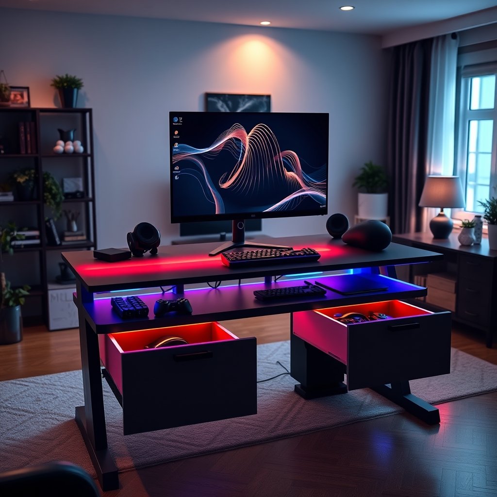 gaming desk product view