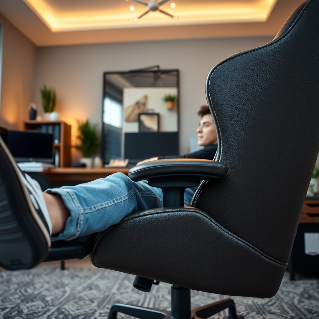 ergonomic chair in action