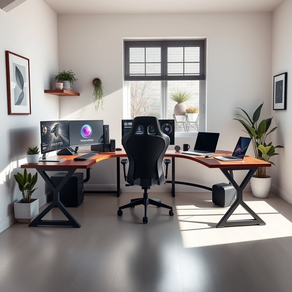 l shaped desk product view