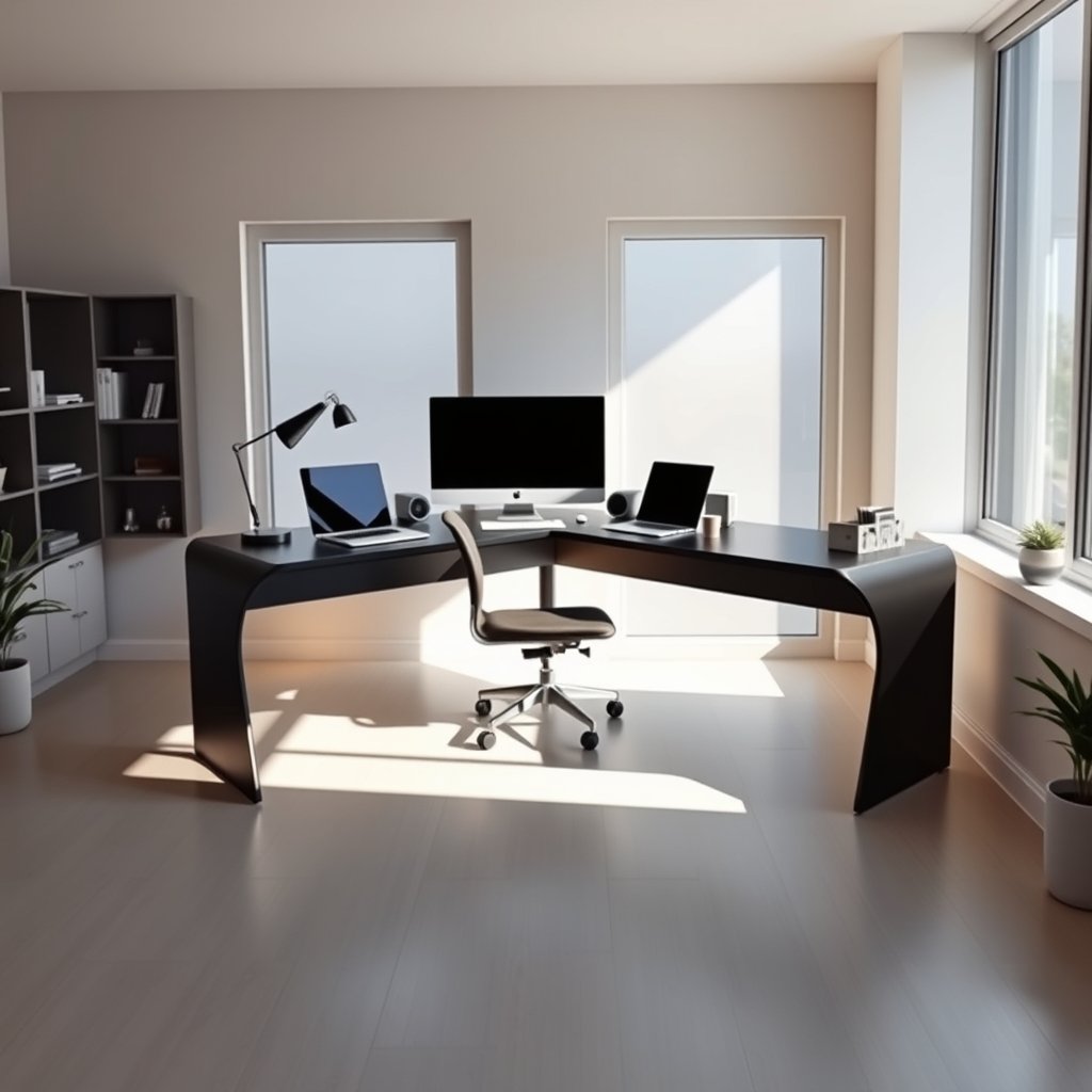 l shaped desk product view
