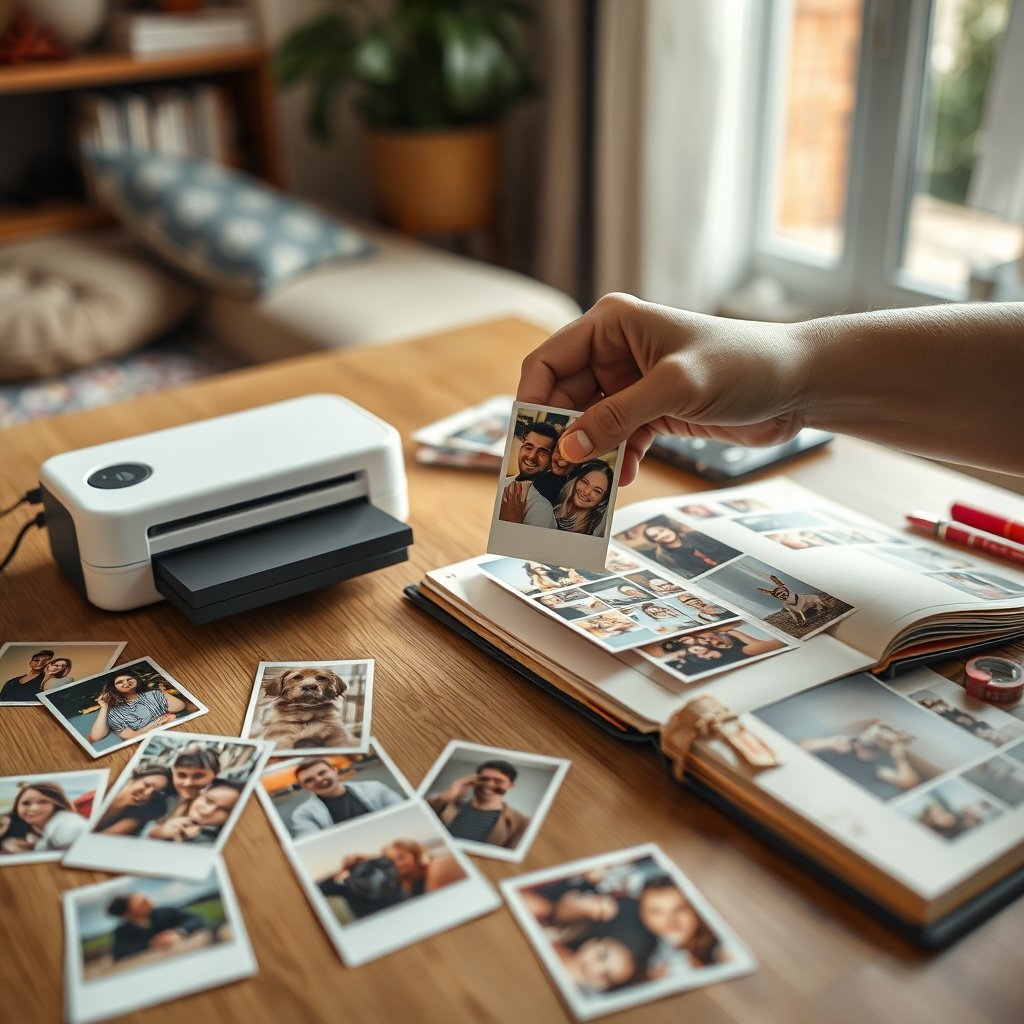 instant printer in action
